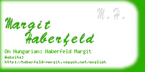 margit haberfeld business card